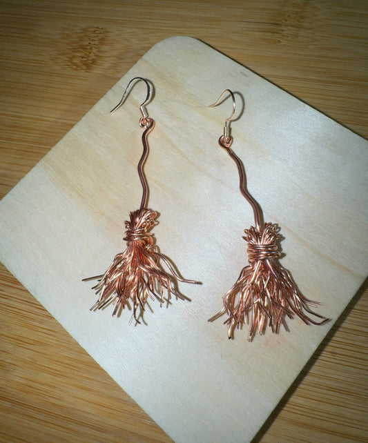 Witches Broom Earrings