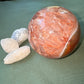 Carnelian In Quartz large sphere