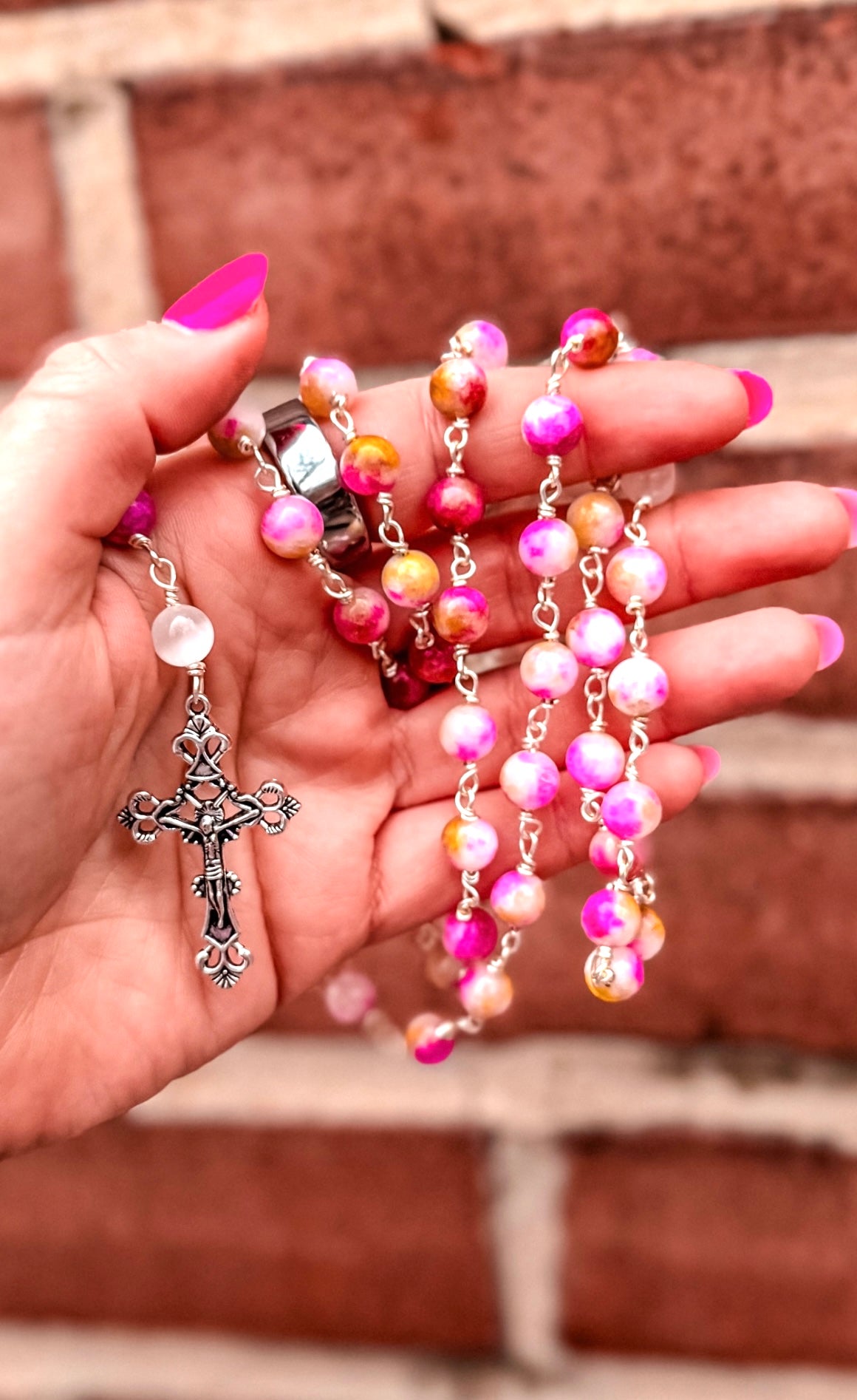 Handmade Wire Wrapped Rosary