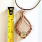 Natural Moonstone and Peridot wire wrapped pendant
