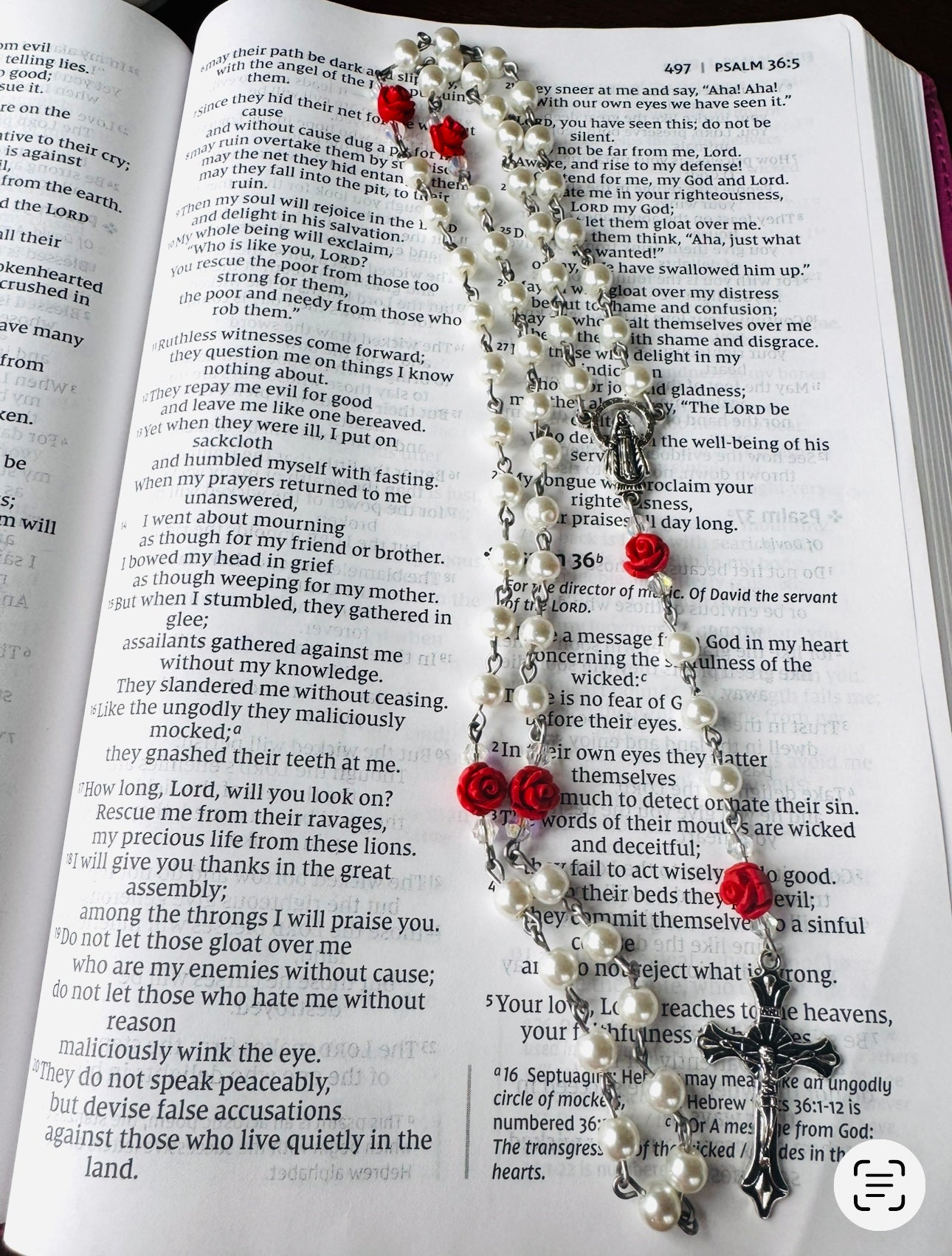 Handmade Swarovski Pink Pearls and Pink Swarovski Crystal Our Father Beads Rosary