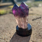 Amethyst and Smoky Quartz 4 Point Tower