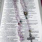 Handmade Lavender Swarovski Crystal and Rainbow Hematite Rosary