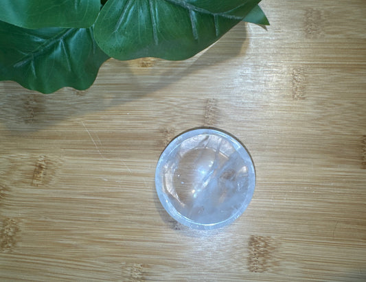 Clear Quartz Fortune Bowl – Energizing, Abundant, and Rainbow-Blessed
