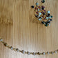 Wire Wrapped Rose Quartz and Pyrite Crystal Bracelet