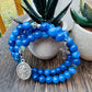 Handmade Natural Kyanite Rosary Bracelet St Gabriel