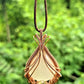 Natural Moonstone and Peridot wire wrapped pendant