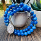 Handmade Natural Kyanite Rosary Bracelet St Gabriel