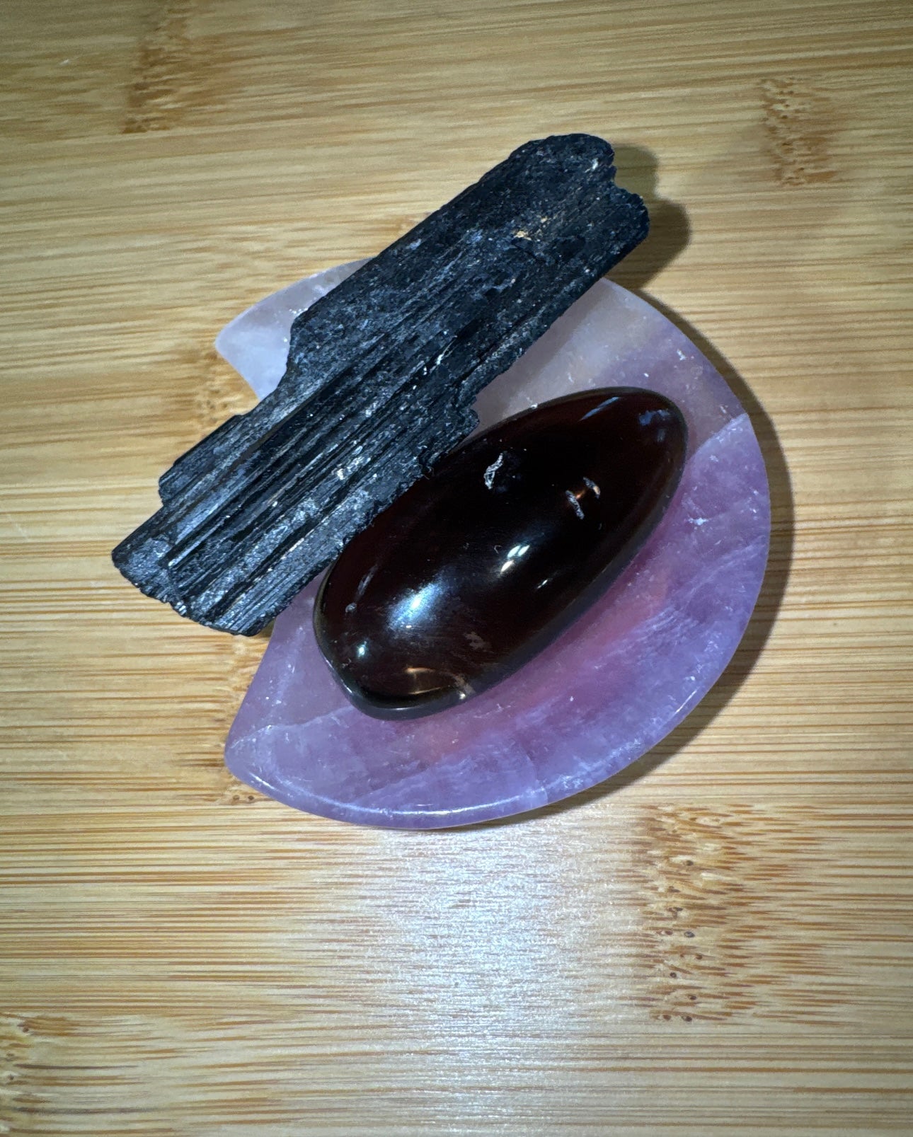 Protection Set Crystals Black Tourmaline & Smoky Quartz