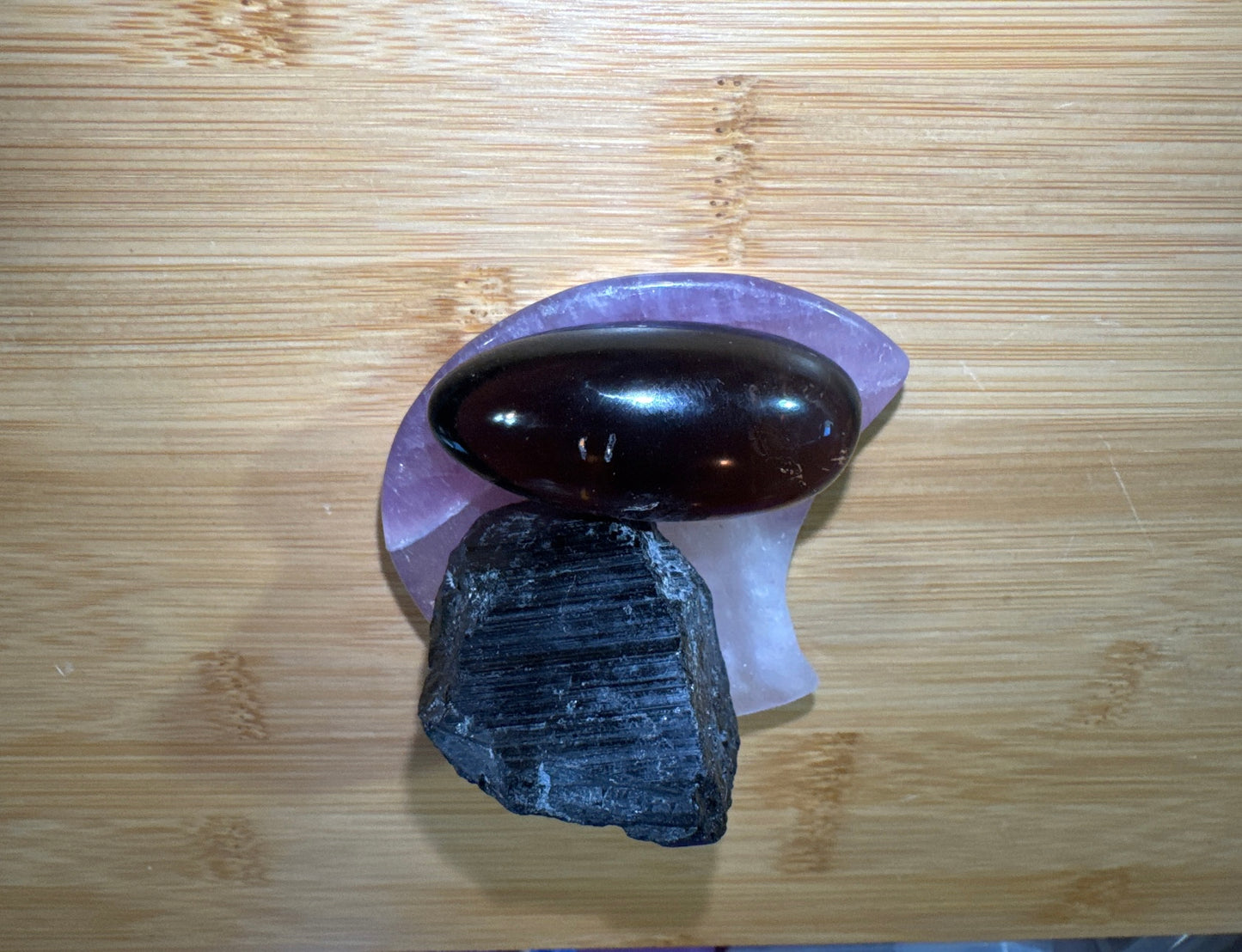 Protection Crystal Set Black Tourmaline & Smoky Quartz