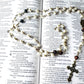 Handmade Luxury Tiger’s Eye Rosary, Swarovski Pearl Rosary, Fully Wire Wrapped Heirloom Catholic Gift, Miraculous Medal, Vatican Blessed