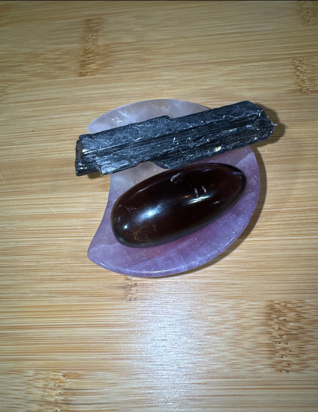 Protection Set Crystals Black Tourmaline & Smoky Quartz