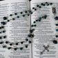 Handmade Blue Tigers Eye Decorative Wrapped Rosary