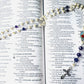 Handmade Amethyst and Swarovski Pearl Rosary