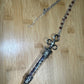 Gothic Syringe Statement Pendant w/Crystal chips