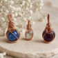 Wire Wrapped Crystal Ball Pendants