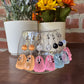 Glow In The Dark Handmade Ghost Earrings with Natural Crystal’s