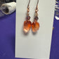 Falling Leaves Austrian Crystal Drop Earrings