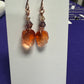 Falling Leaves Austrian Crystal Drop Earrings