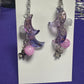 Celestial Moon & Star Dangle Drop Earrings