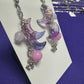 Celestial Moon & Star Dangle Drop Earrings