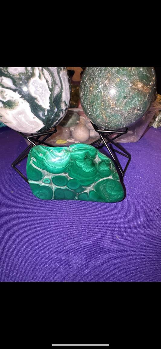 Malachite Free Form with Stand