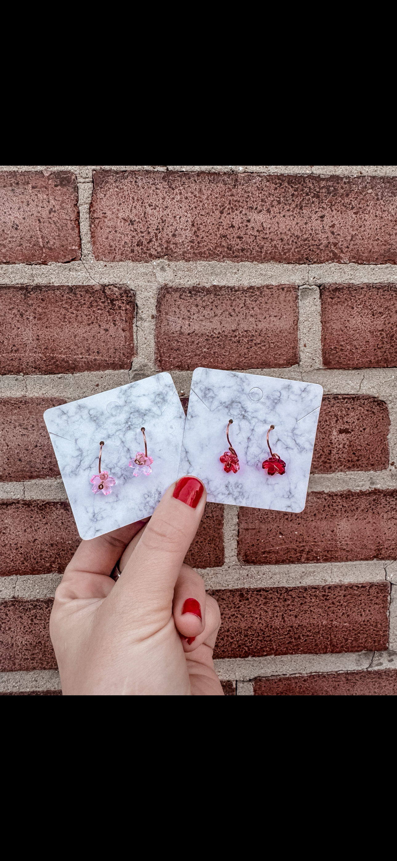Dainty Flower Wire Wrapped Earrings