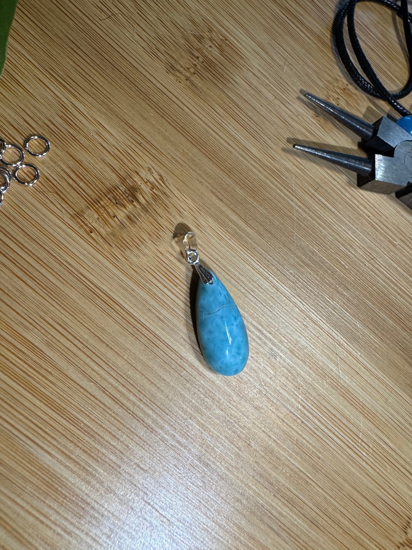 Natural Larimar Pendant