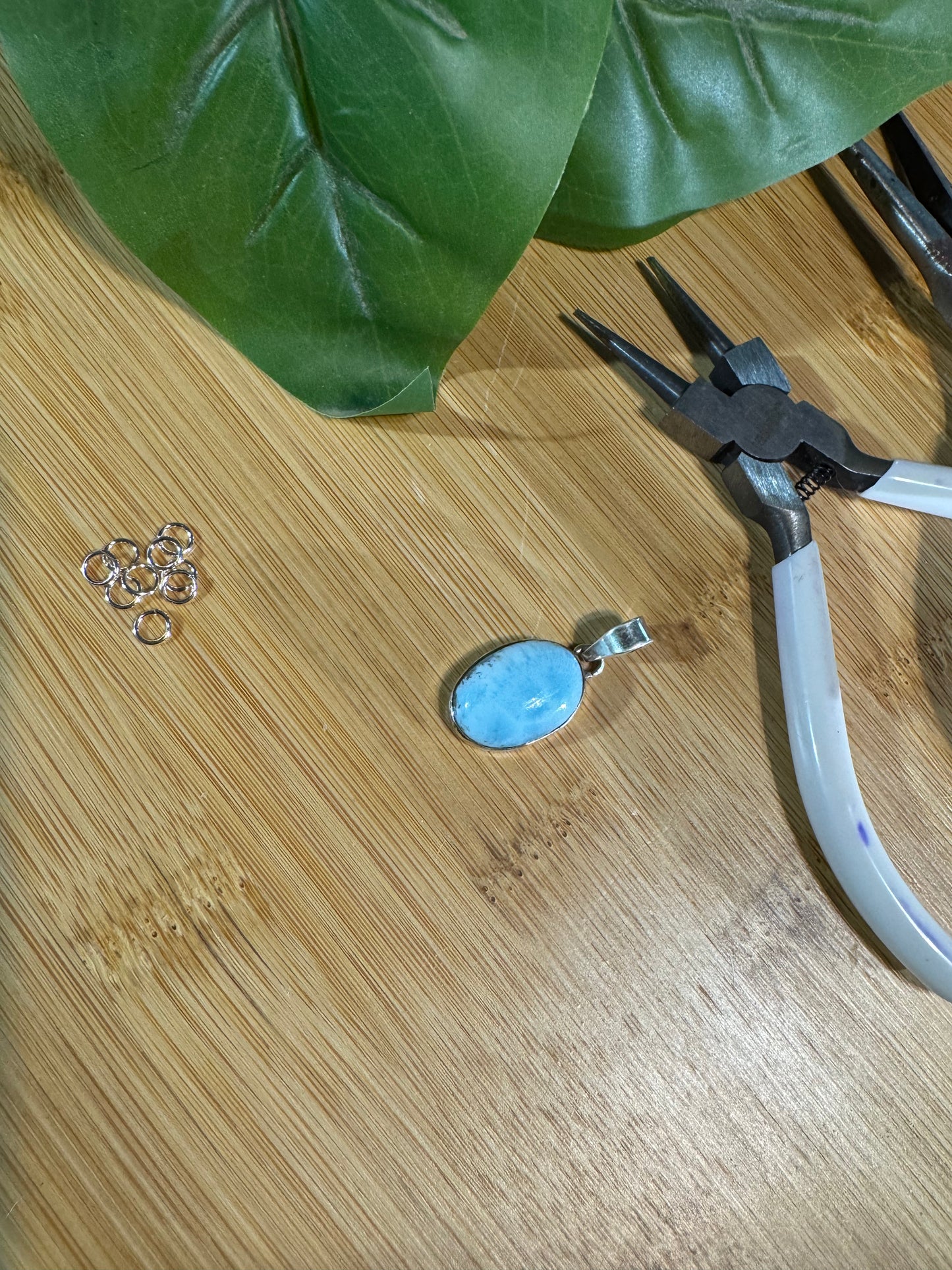 Natural Larimar Pendant