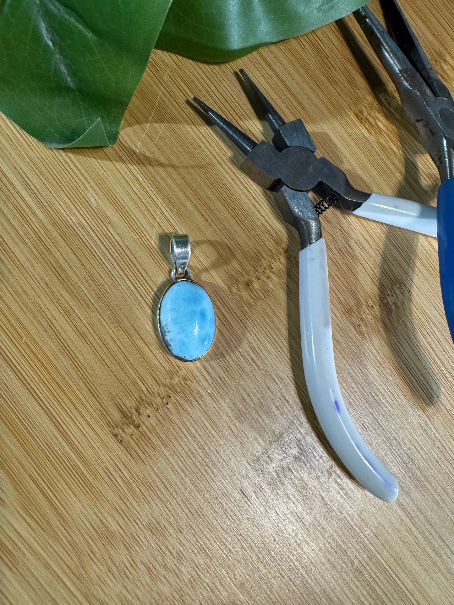 Natural Larimar Pendant