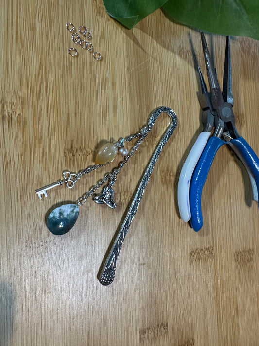 Bookmark Natural Crystals and Charms