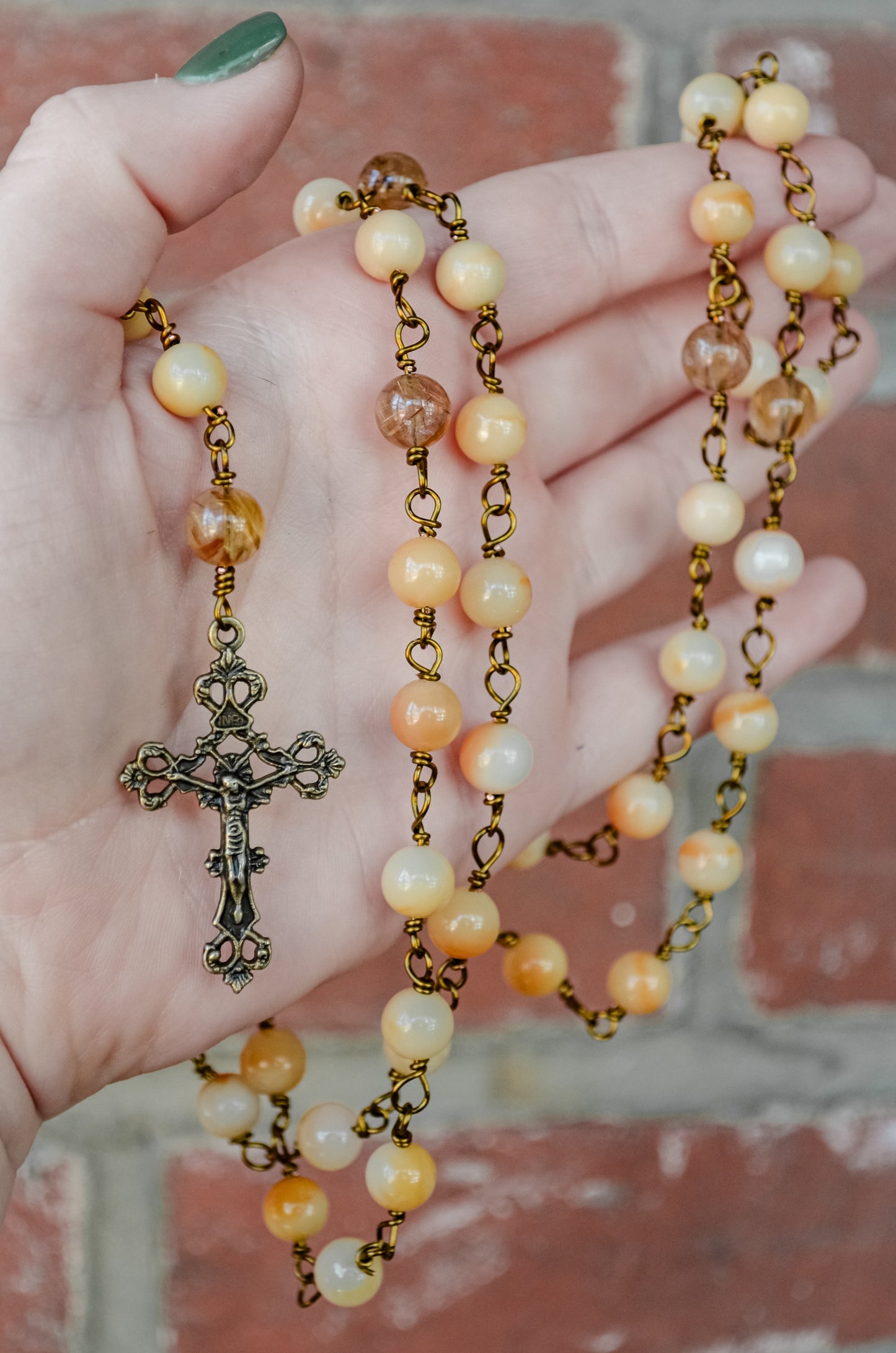 Handmade Wire Wrapped Rosary