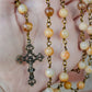 Handmade Gold Jade and Golden Rutilated Quartz Heirloom Rosary