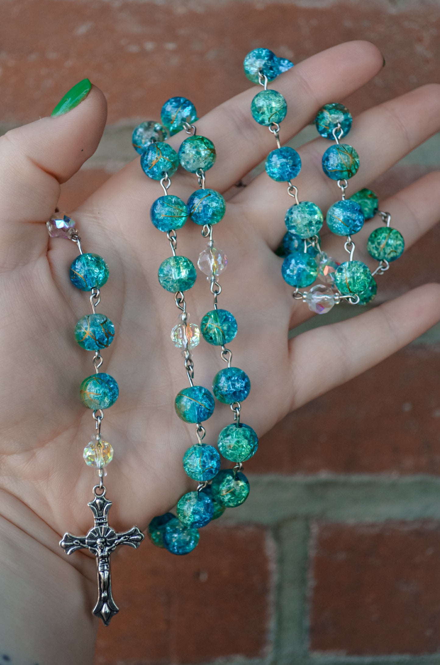 Handmade Wire Wrapped Rosary