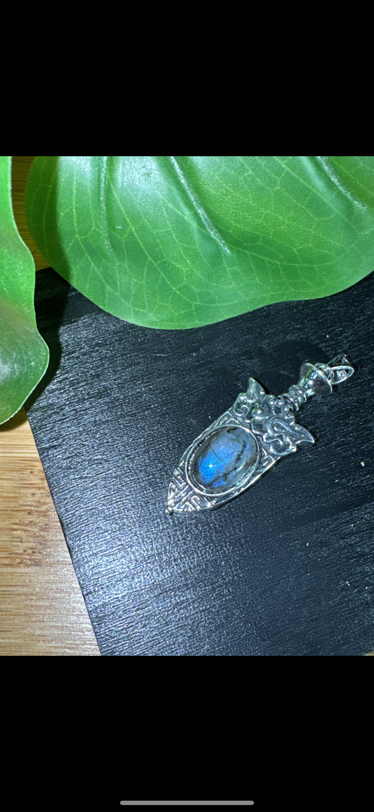 Renaissance Natural Labradorite Shield