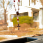 Handmade Rearview Mirror Rosary with St Benedict Medal