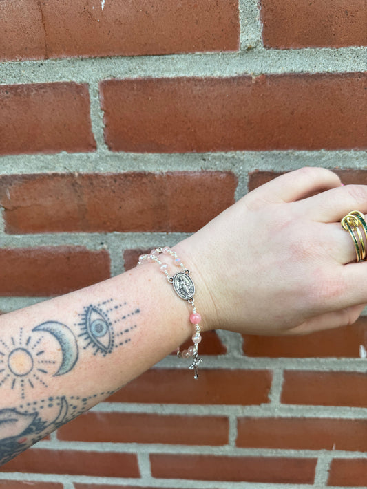 Crystal Rosary Bracelet