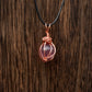 Wire Wrapped Crystal Ball Pendants