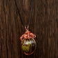 Wire Wrapped Crystal Ball Pendants