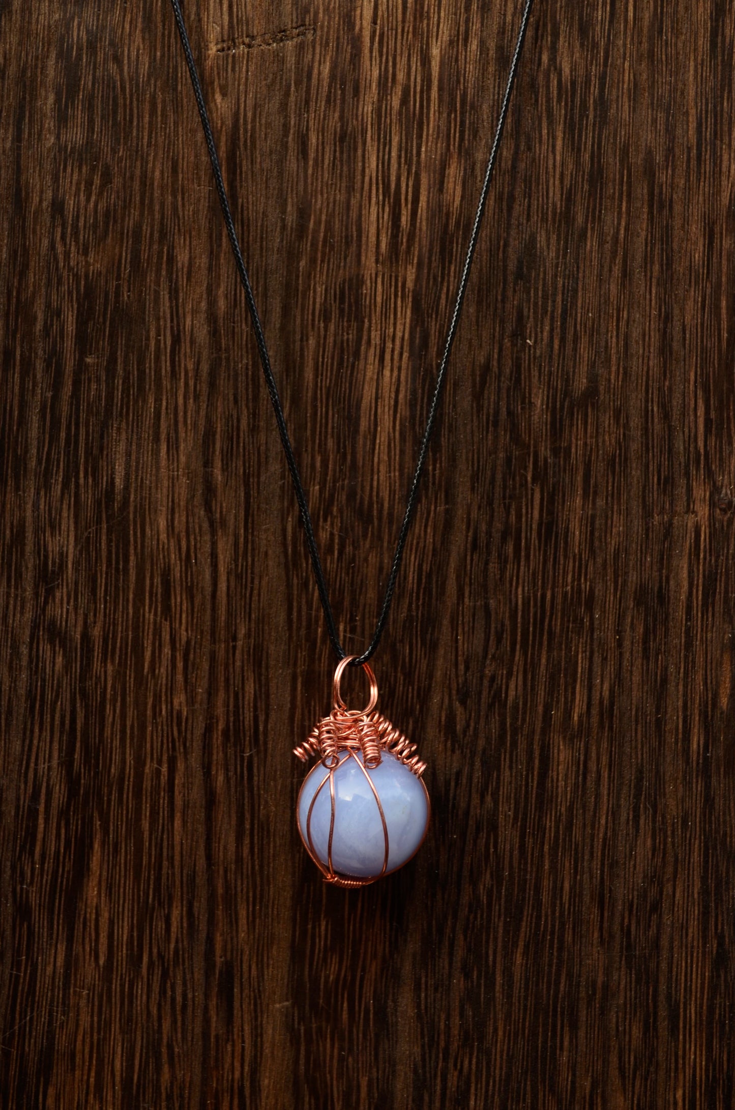 Wire Wrapped Crystal Ball Pendants