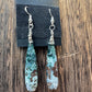 Dainty Moss Agate Pendant and Earrings