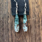 Dainty Moss Agate Pendant and Earrings