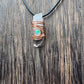 Handmade Natural Opal and Quartz Pendants