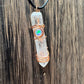 Handmade Natural Opal and Quartz Pendants