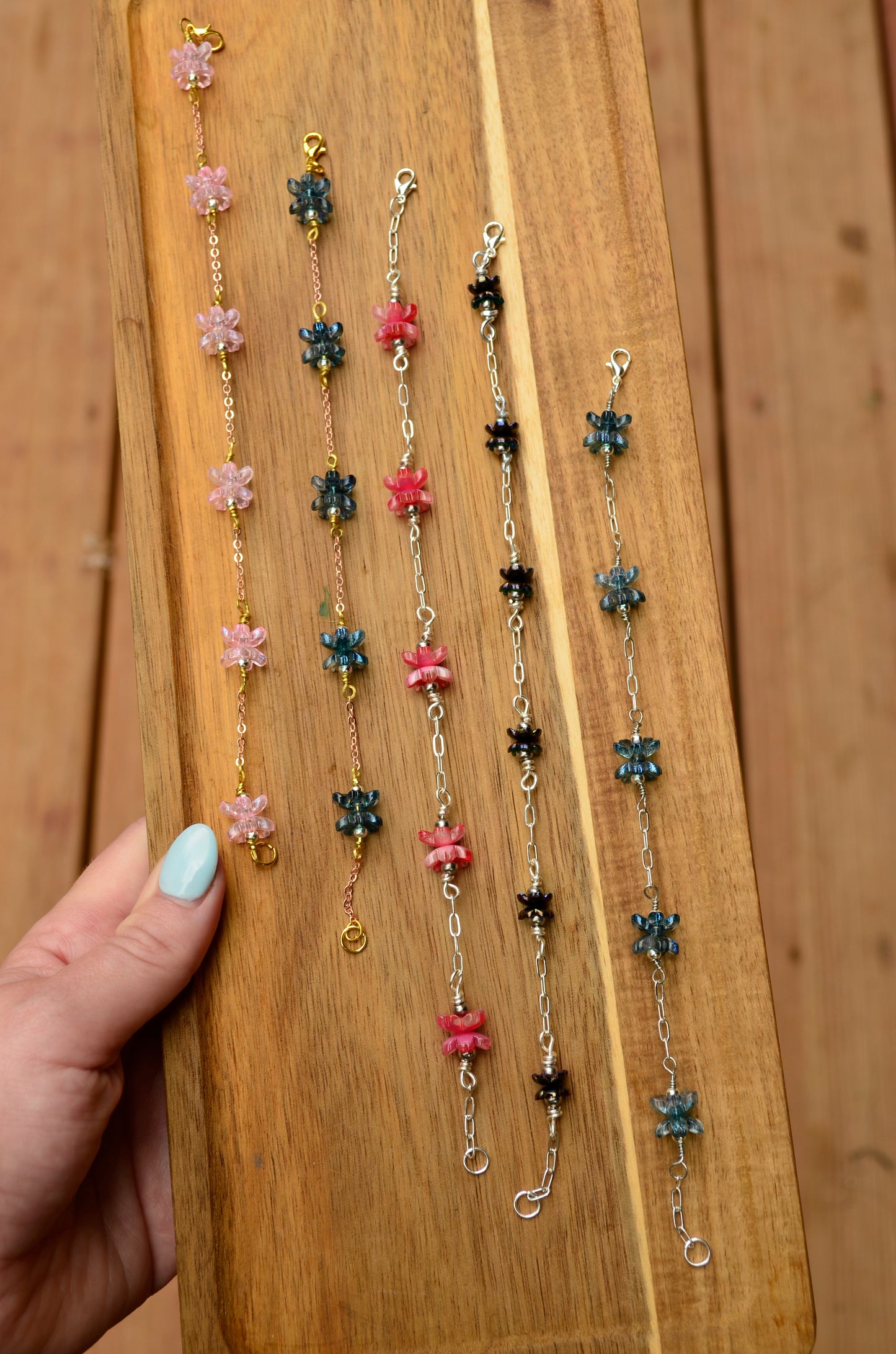 Double Flower Bracelet