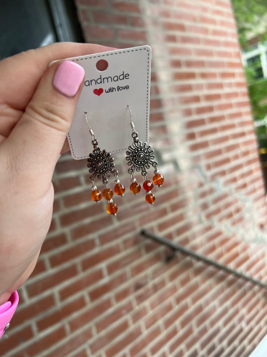 Carnelian Dangle Earrings