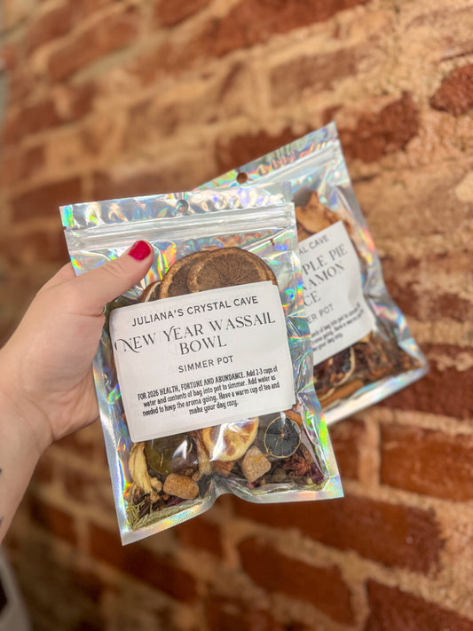 2026 Wassail Bowl Simmer Pot (Optional Set with Crystals)