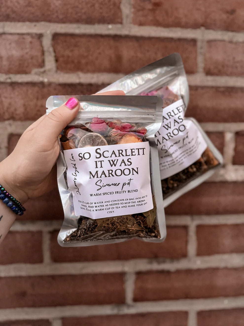 So Scarlett it was Maroon Simmer Pot