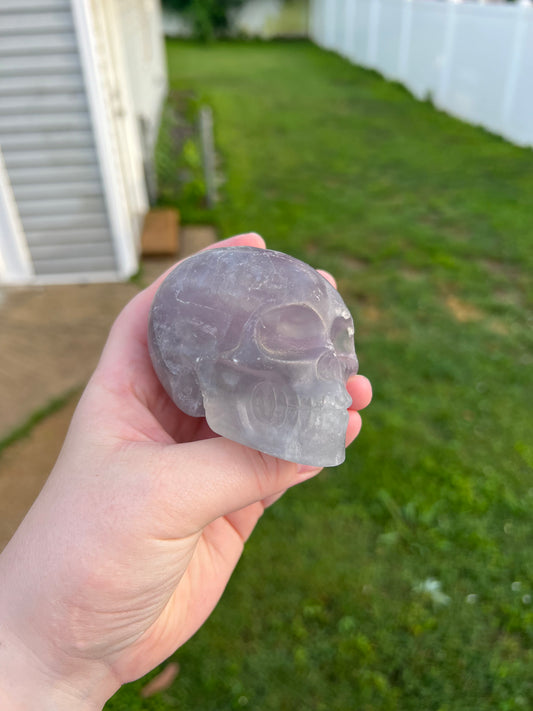 Yitrium Flourite Skull