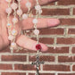 Aura Quartz Handmade Rosary with Roses